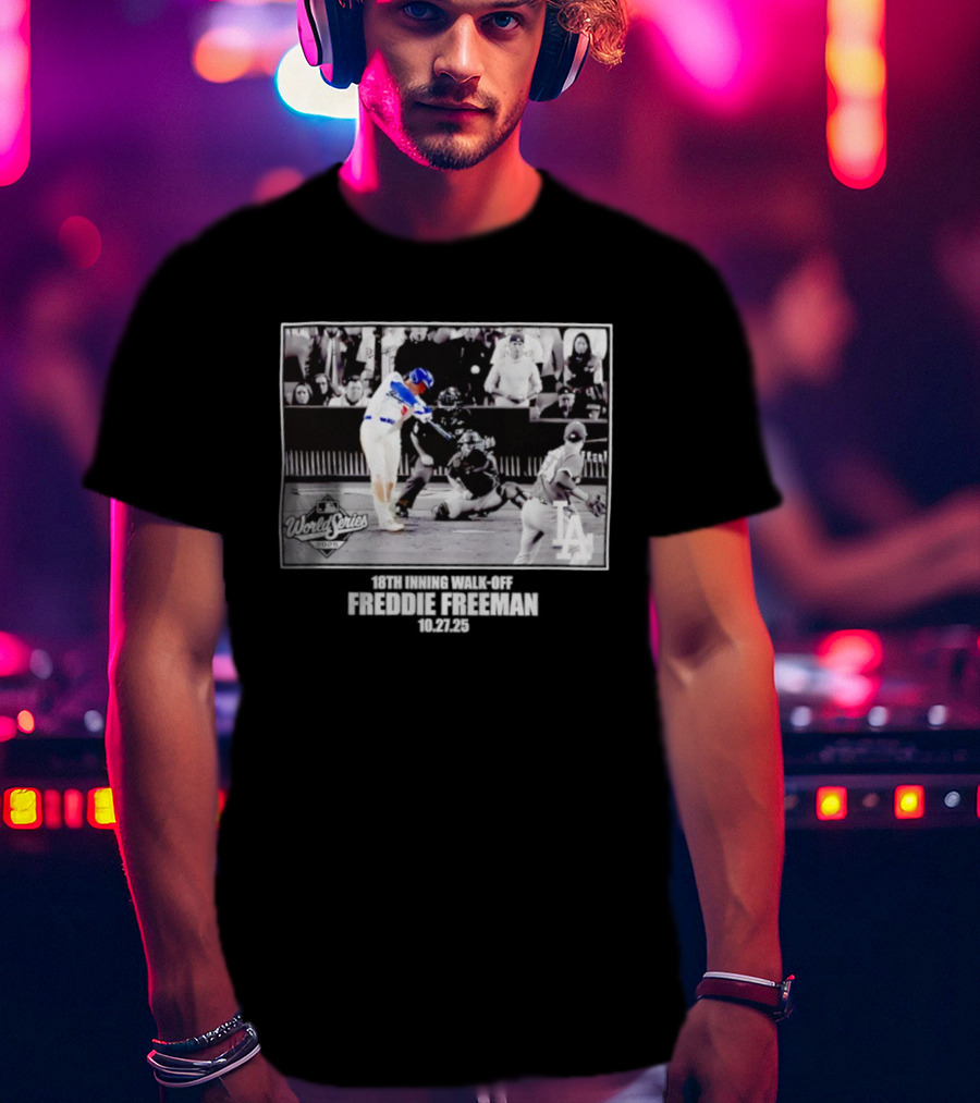 Freddie Freeman Los Angeles Dodgers 2025 World Series Moments T-Shirt