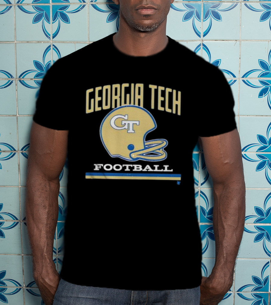 Georgia Tech Football Helmet GT Yellow Jackets T-Shirt