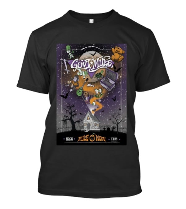 Gov’t Mule Halloween Show 2025 Washington DC Night 1 Philadelphia PA Night 2 T-Shirt