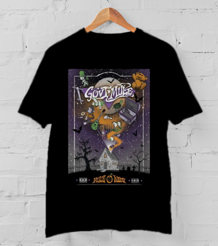 Gov’t Mule Halloween Show 2025 Washington DC Night 1 Philadelphia PA Night 2 T-Shirt