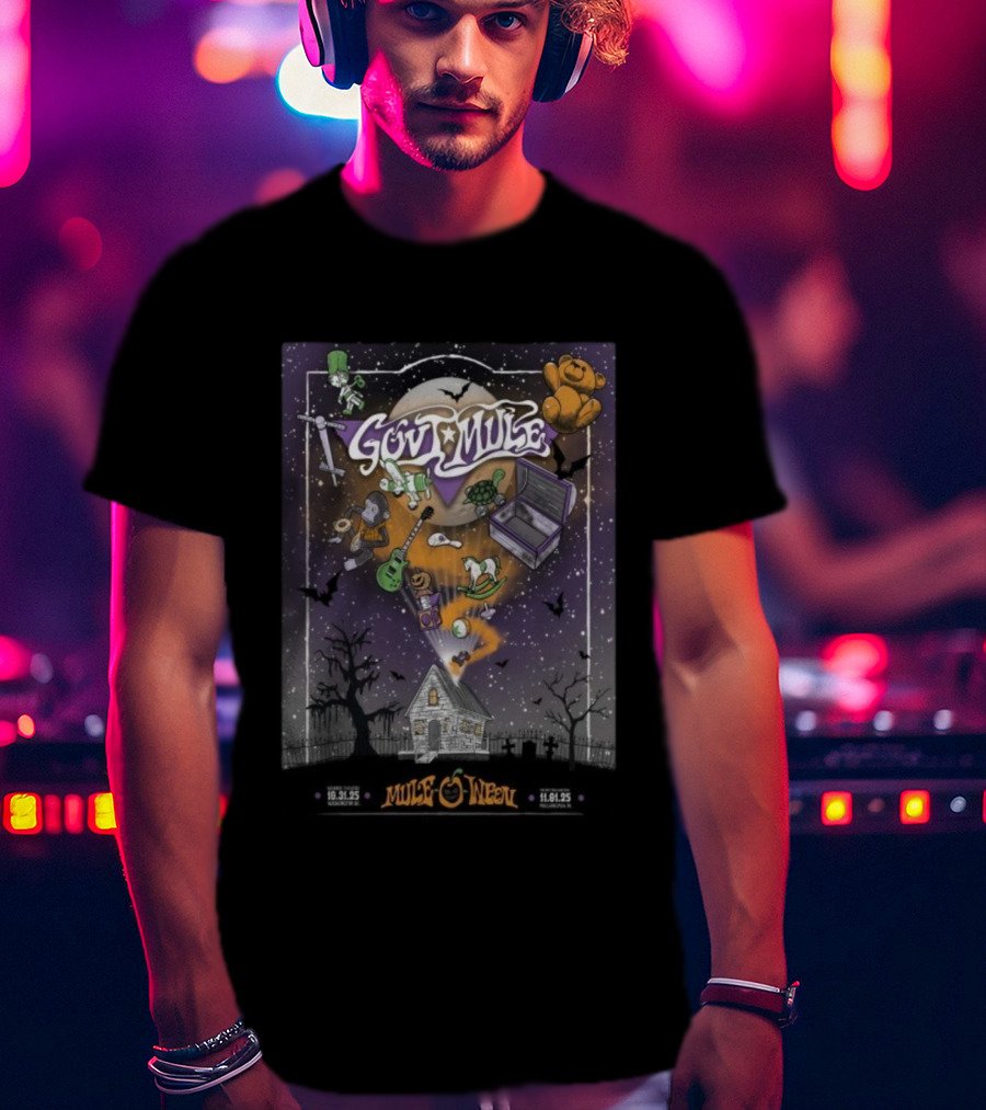 Gov’t Mule Halloween Show 2025 Washington DC Night 1 Philadelphia PA Night 2 T-Shirt