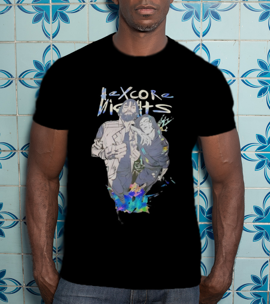 Hexcore Nights Arcane Anime Characters With Vibrant Colors And Dynamic Poses T-Shirt