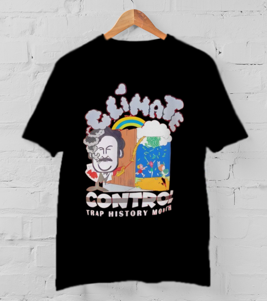 Jmacworldwide Climate Control Trap History Month Rainbow Cartoon Style T-Shirt