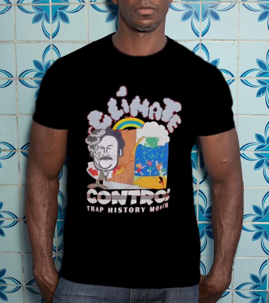 Jmacworldwide Climate Control Trap History Month Rainbow Cartoon Style T-Shirt