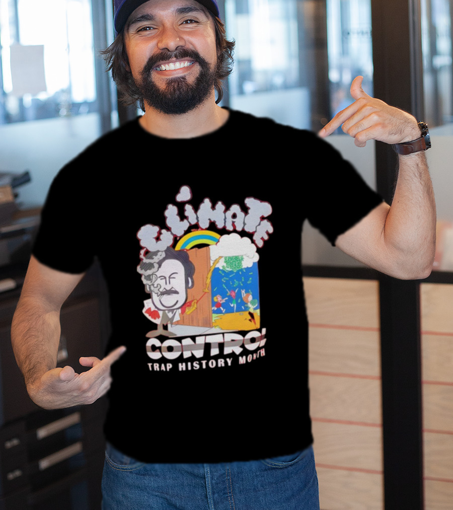 Jmacworldwide Climate Control Trap History Month Rainbow Cartoon Style T-Shirt