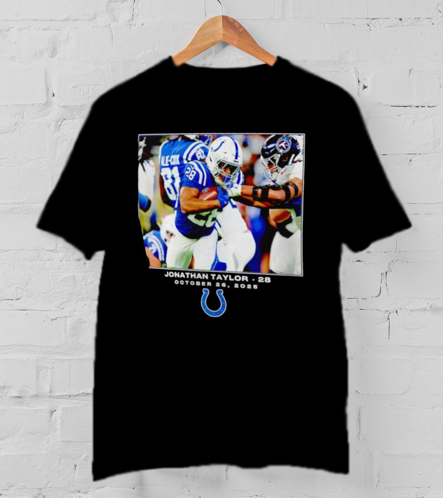 Jonathan Taylor Colts NFL Week 8 Action T-Shirt