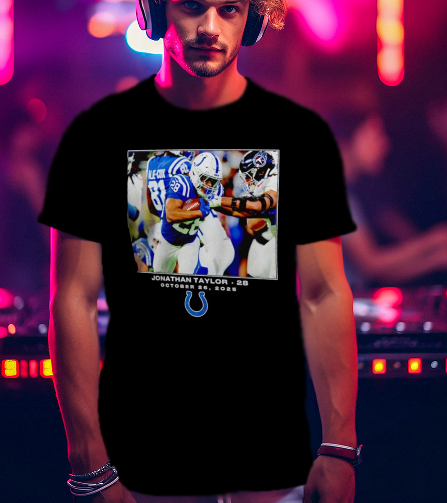 Jonathan Taylor Colts NFL Week 8 Action T-Shirt