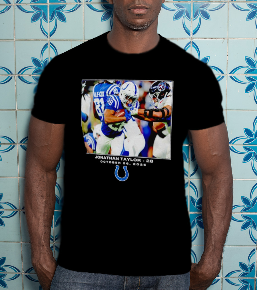 Jonathan Taylor Colts NFL Week 8 Action T-Shirt