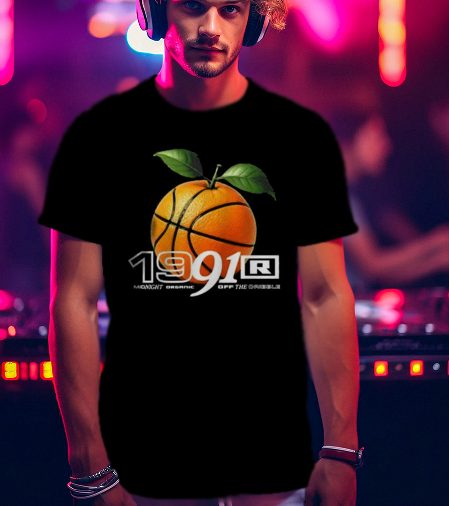 Larry June TFM 1991 Midnight Organic Off The Dribble 2.0 Basketball Orange T-Shirt