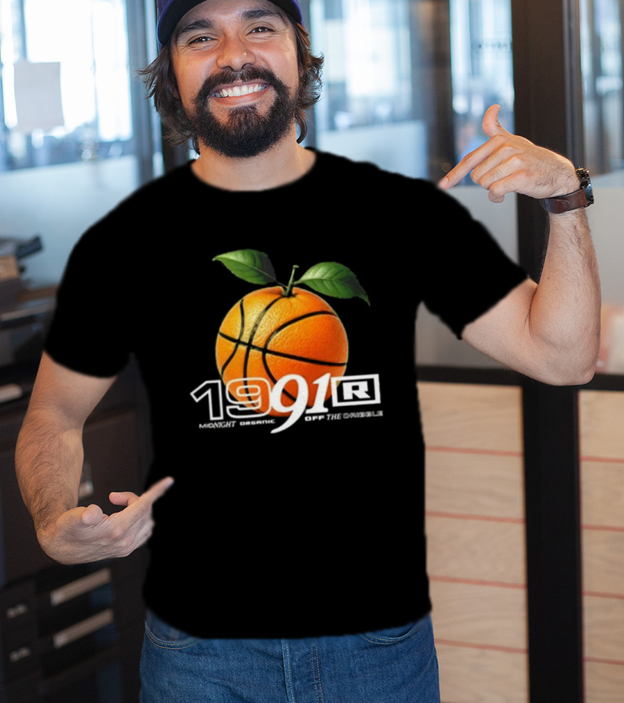 Larry June TFM 1991 Midnight Organic Off The Dribble 2.0 Basketball Orange T-Shirt
