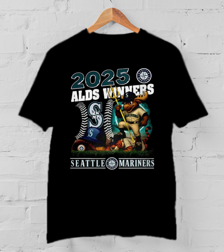 2025 Seattle Mariners ALDS Winners Mascot T-Shirt
