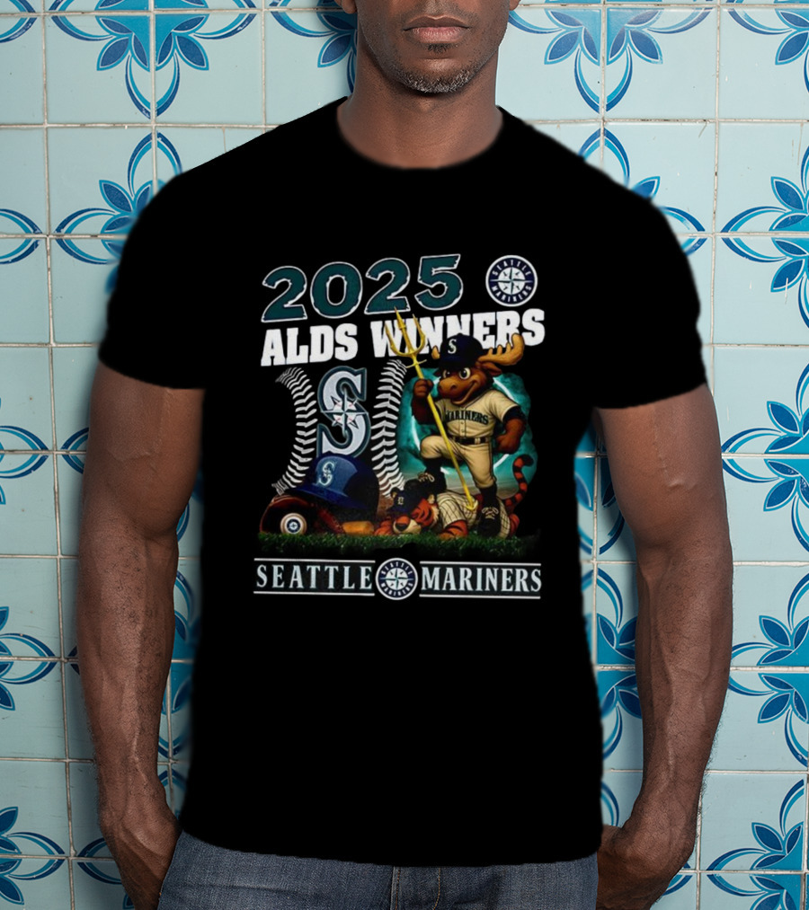 2025 Seattle Mariners ALDS Winners Mascot T-Shirt