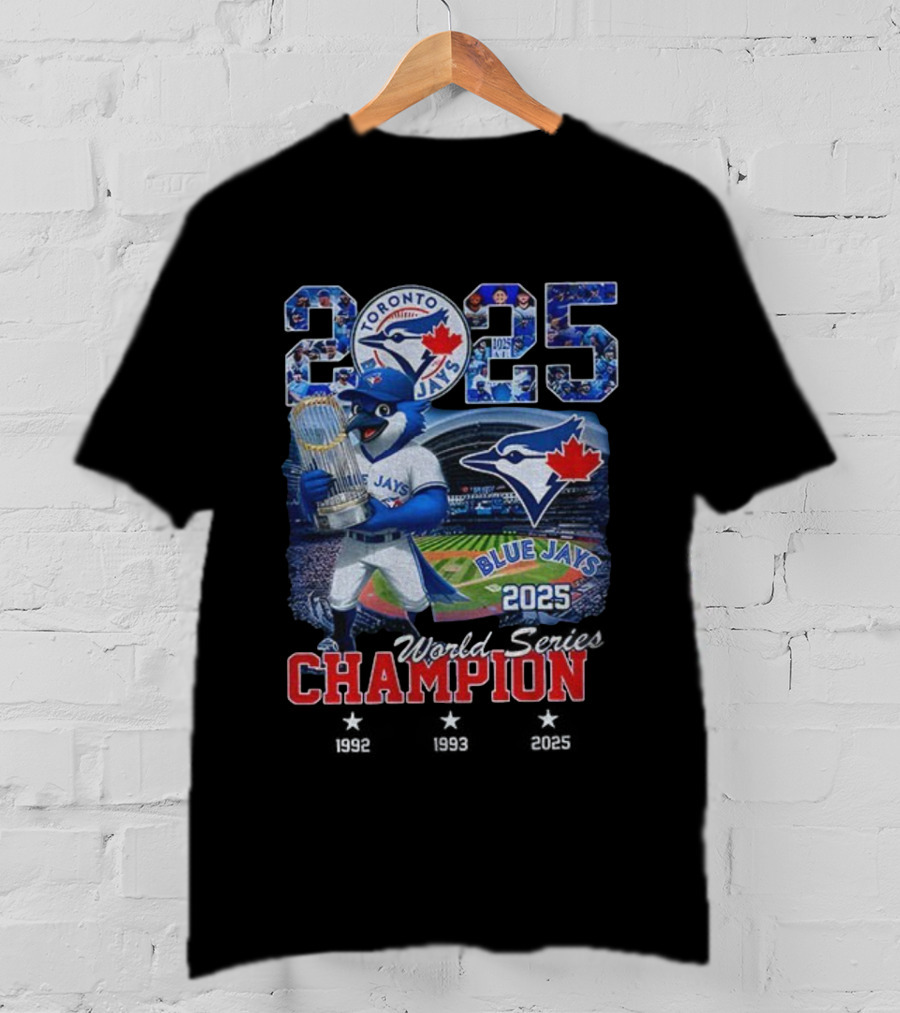 Toronto Blue Jays 2025 World Series Champion Victory Celebration T-Shirt
