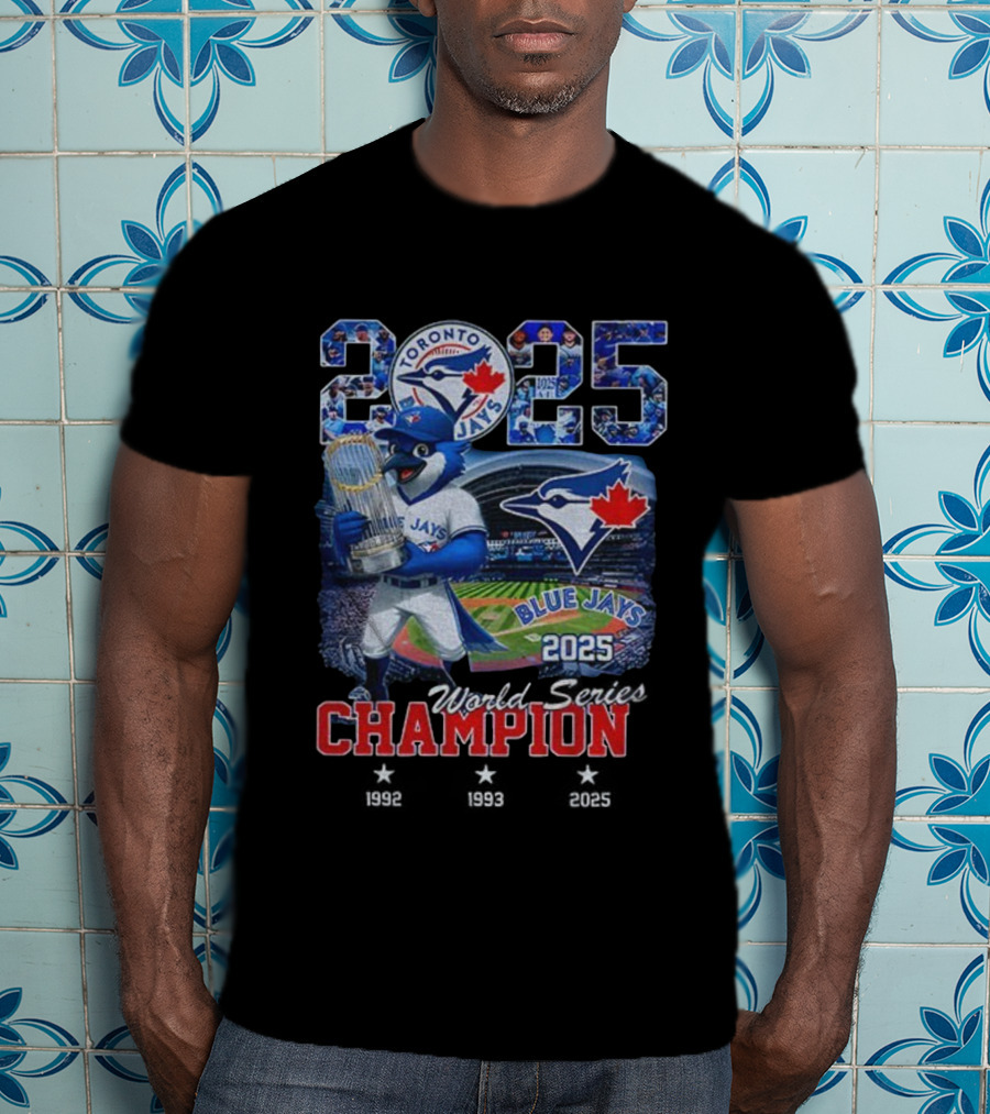 Toronto Blue Jays 2025 World Series Champion Victory Celebration T-Shirt