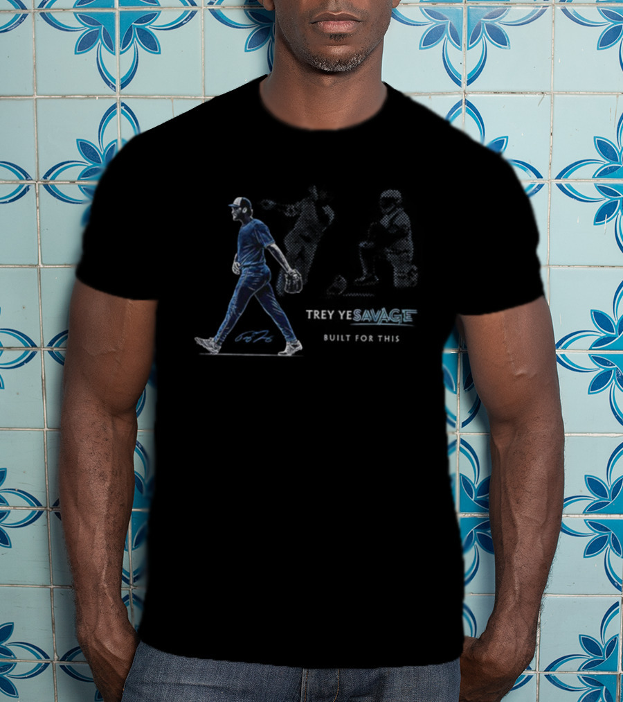 Trey Yesavage Built For This Signature Baseball Player Walking Determined Athletic Strength T-Shirt
