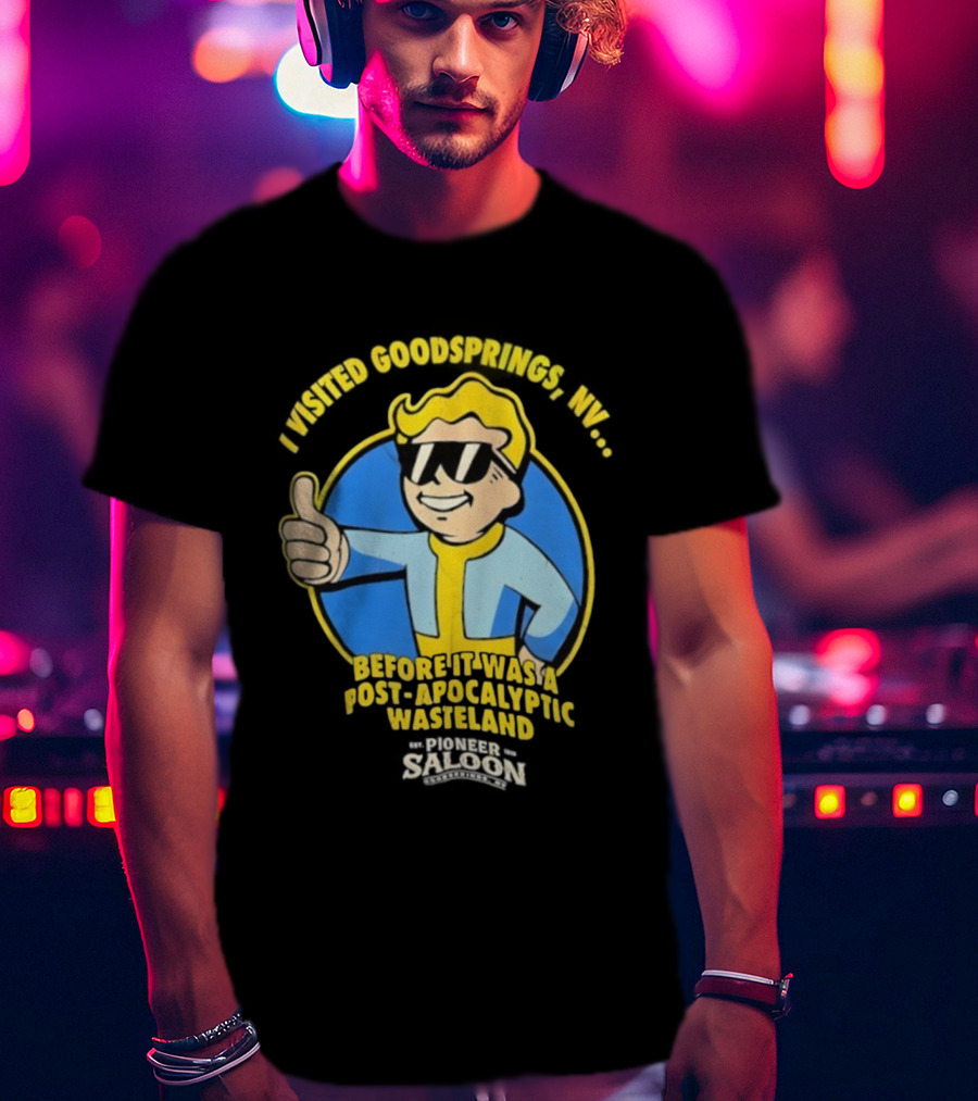 Vault Boy Thumbs Up Goodsprings NV Pre-Apocalypse Wasteland Explorer T-Shirt