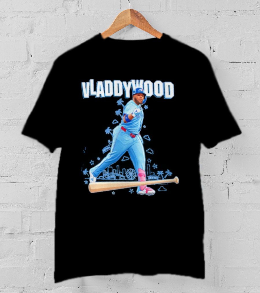Vladdywood Vladimir Guerrero Jr. Toronto Blue Jays MLB Baseball Player Iconic Style T-Shirt