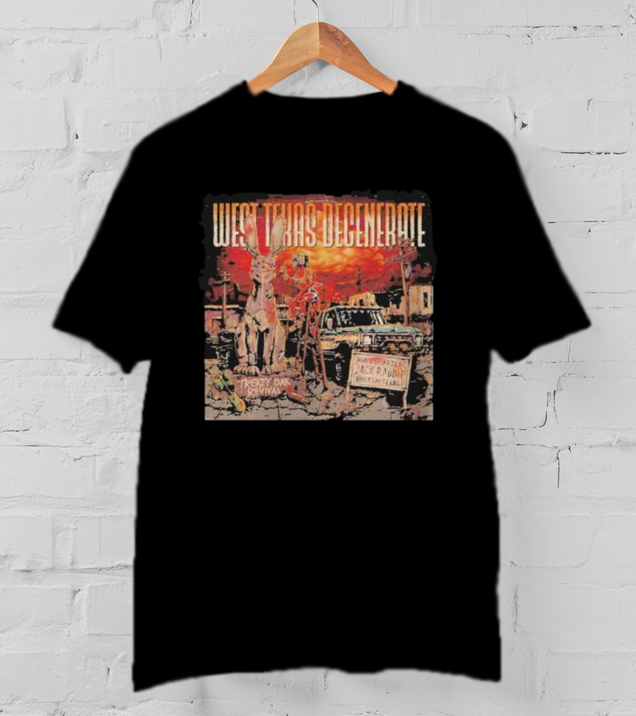 West Texas Degenerate Treaty Oak Revival Jack Rabbit Odessa Texas 2025 T-Shirt