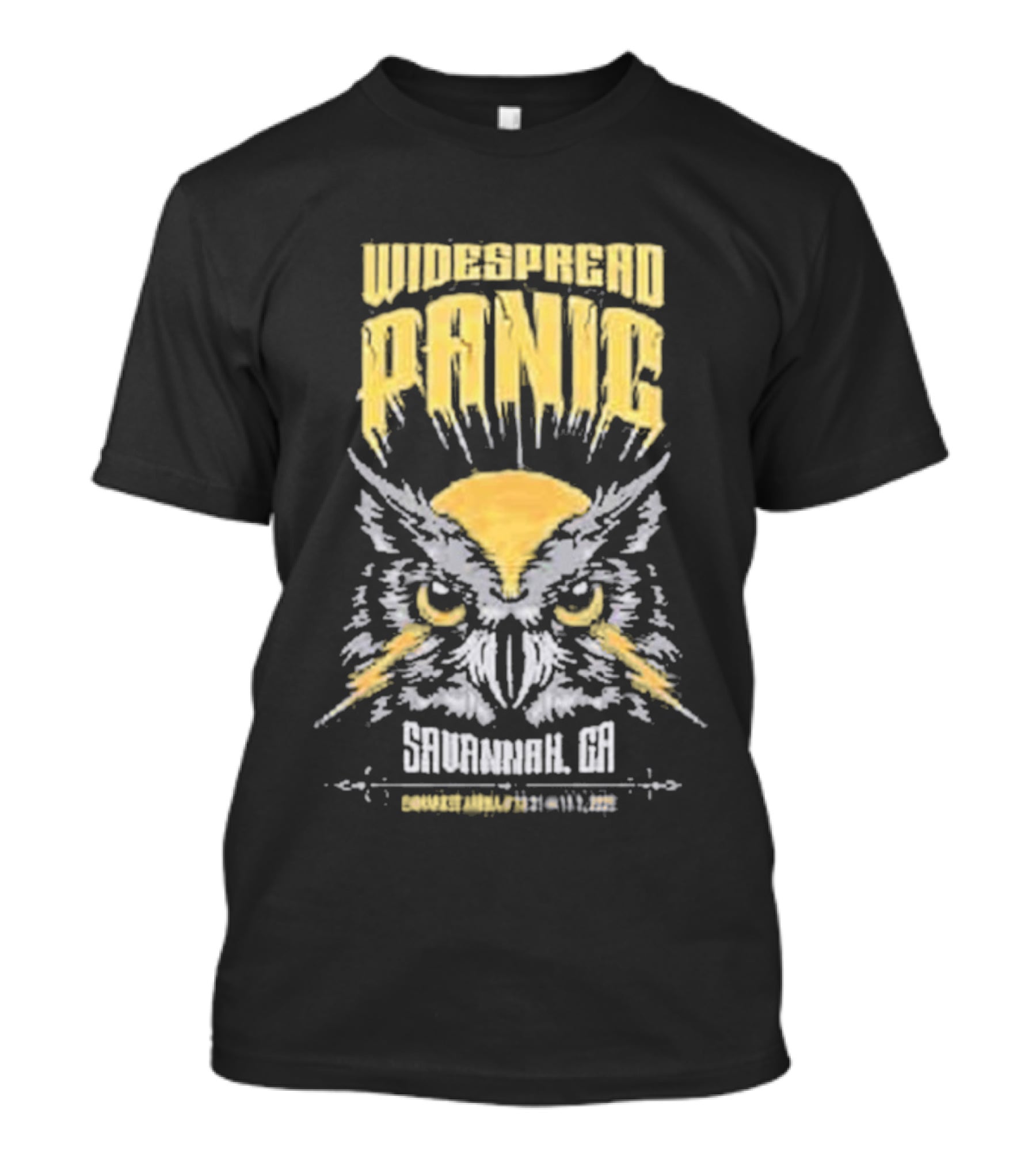 Widespread Panic Savannah GA 2025 Owl Event Enmarket Arena Oct 31-Nov 1 T-Shirt