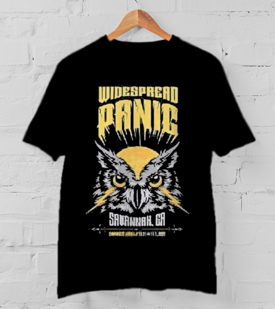 Widespread Panic Savannah GA 2025 Owl Event Enmarket Arena Oct 31-Nov 1 T-Shirt