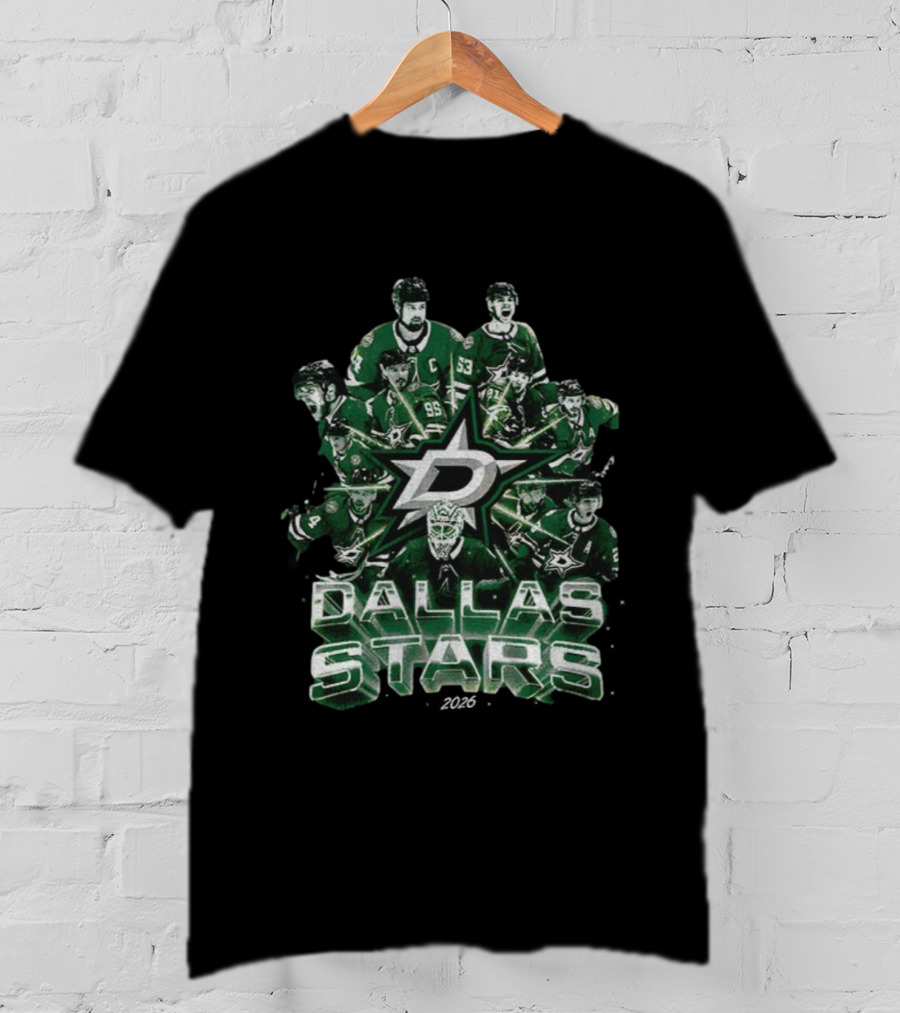 Dallas Stars 2026 Vintage Team Player Montage T-Shirt
