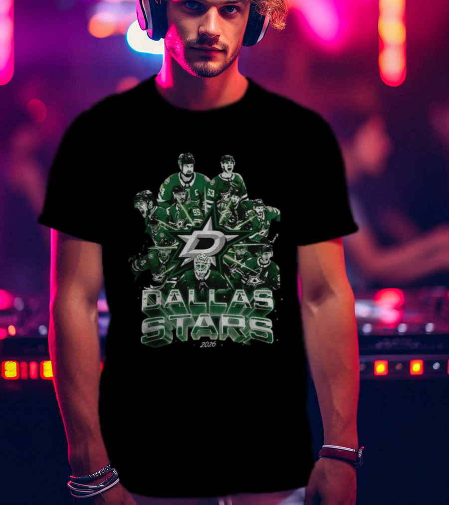 Dallas Stars 2026 Vintage Team Player Montage T-Shirt