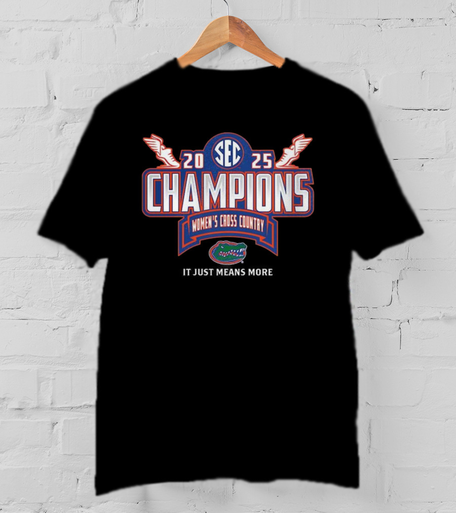 SEC 2025 Champions Women’s Cross Country Florida Gators T-Shirt
