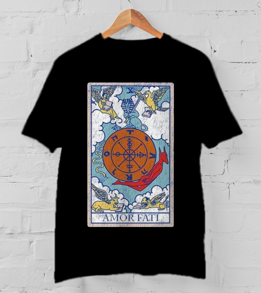 Joe Bartolozzi Amor Fati Wheel Of Fortune Tarot Destiny Unveiled Royal T-Shirt