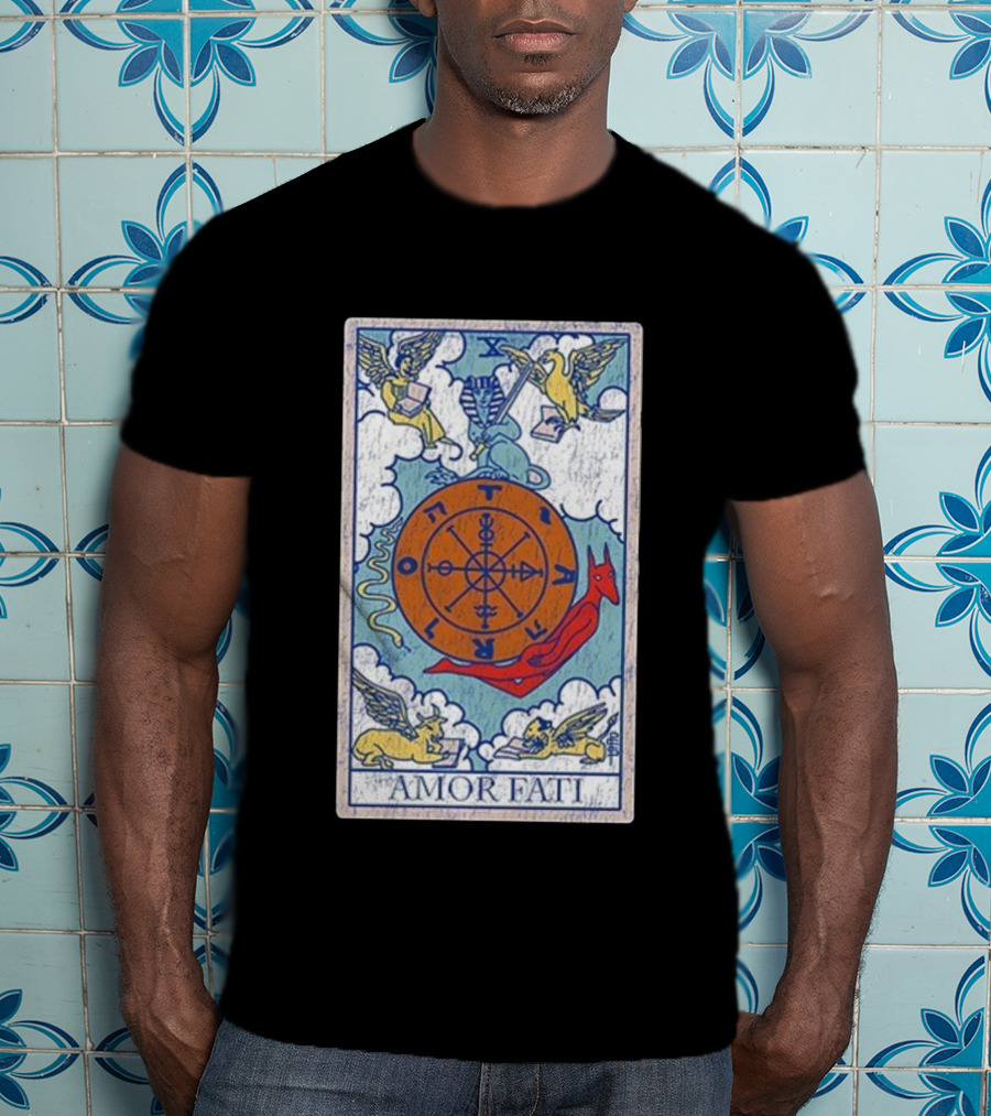 Joe Bartolozzi Amor Fati Wheel Of Fortune Tarot Destiny Unveiled Royal T-Shirt