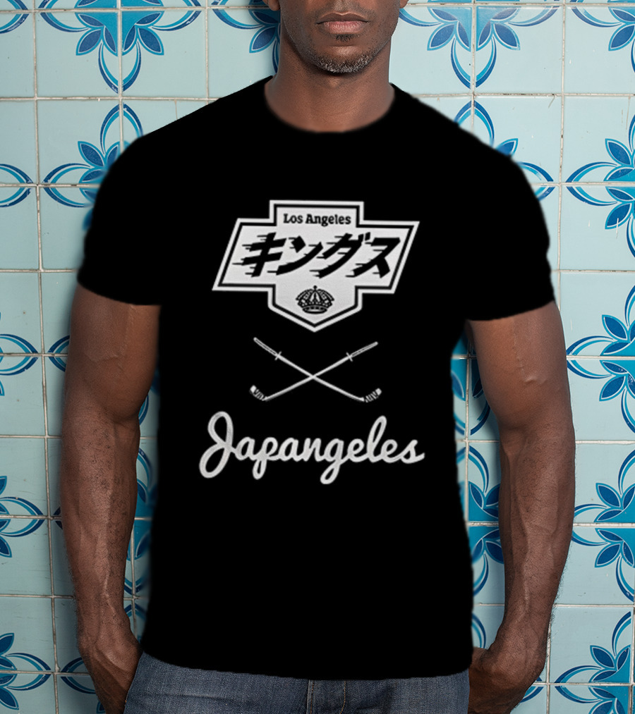 Los Angeles Kings Japangeles Japanese Hockey Sticks Collaboration T-Shirt