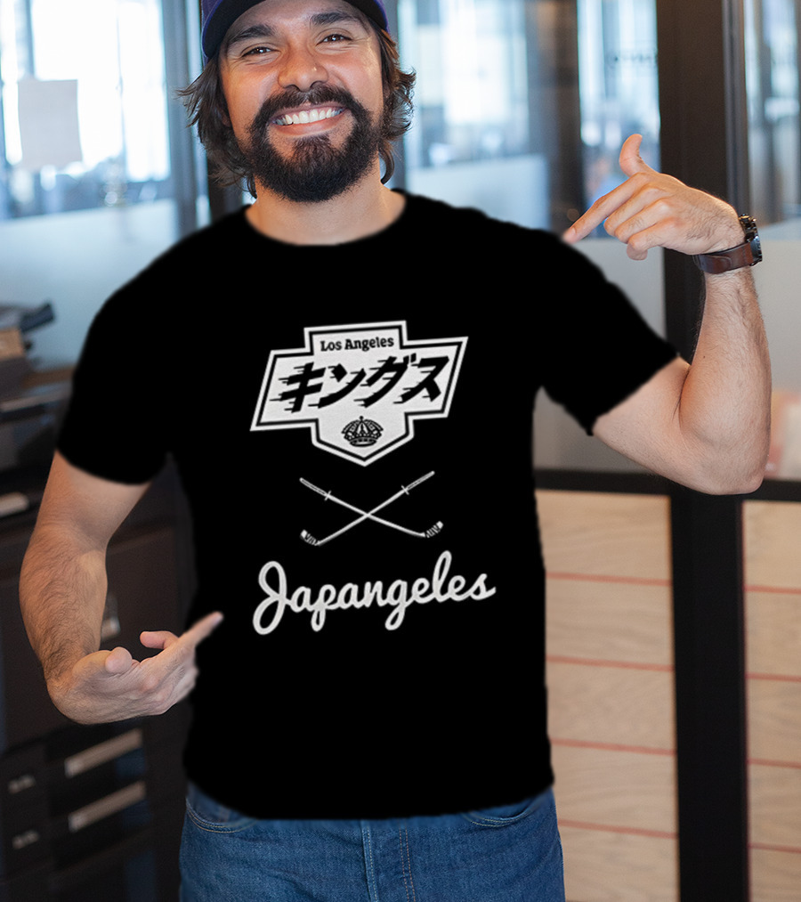 Los Angeles Kings Japangeles Japanese Hockey Sticks Collaboration T-Shirt