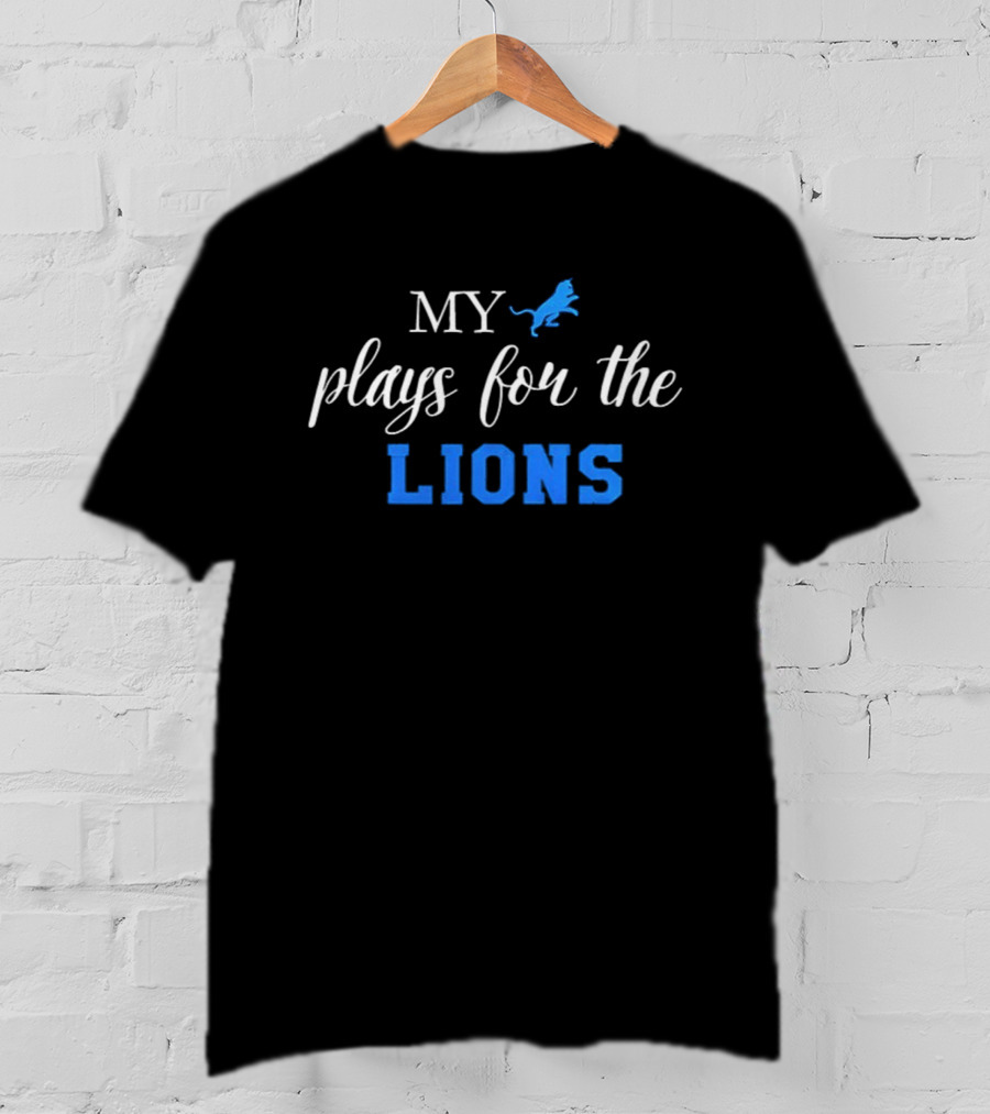 My Plays For The Lions National Cat Day NFL Football 2025 T-Shirt