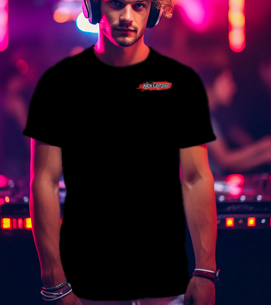Nick Leitz 2025 NASCAR Xfinity Series Racing Design T-Shirt