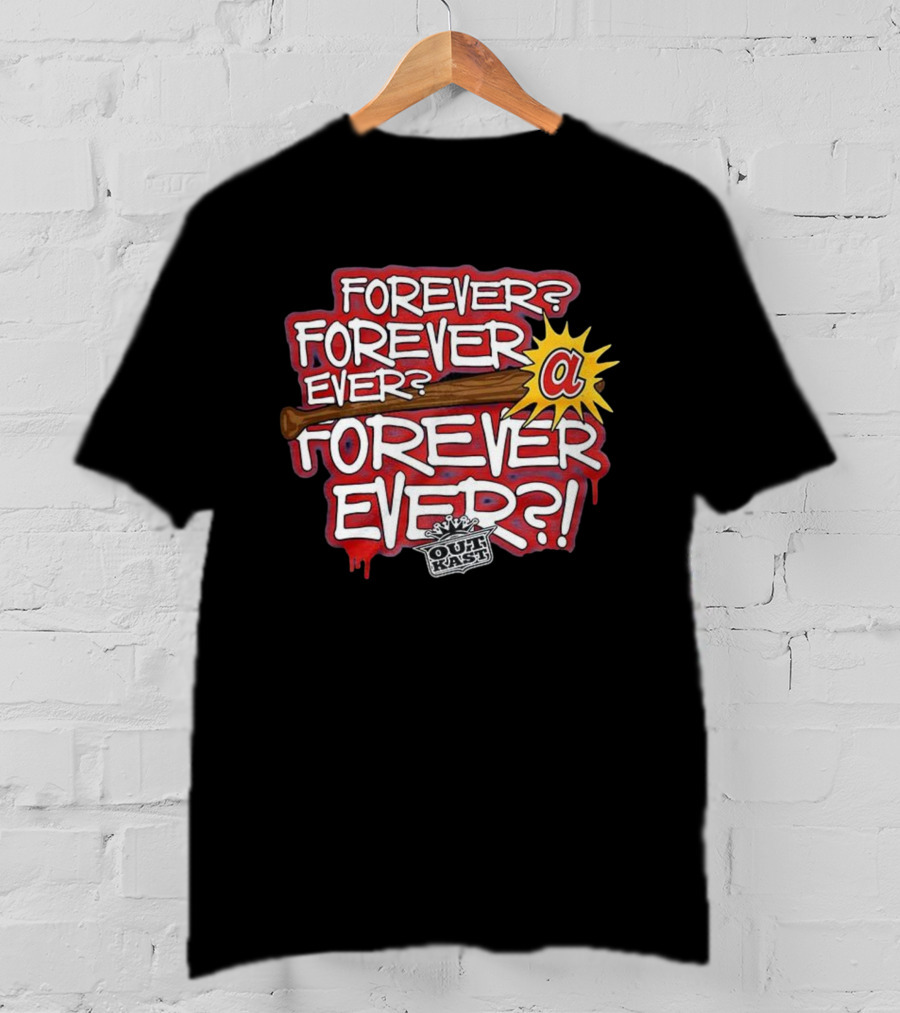 Outkast Forever Ever Atlanta Braves Baseball Collaboration T-Shirt