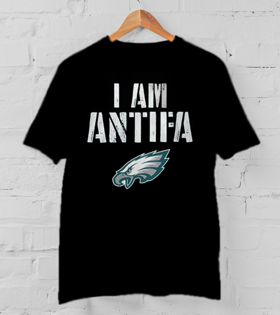 Philadelphia Eagles I Am Antifa Against Fascism T-Shirt