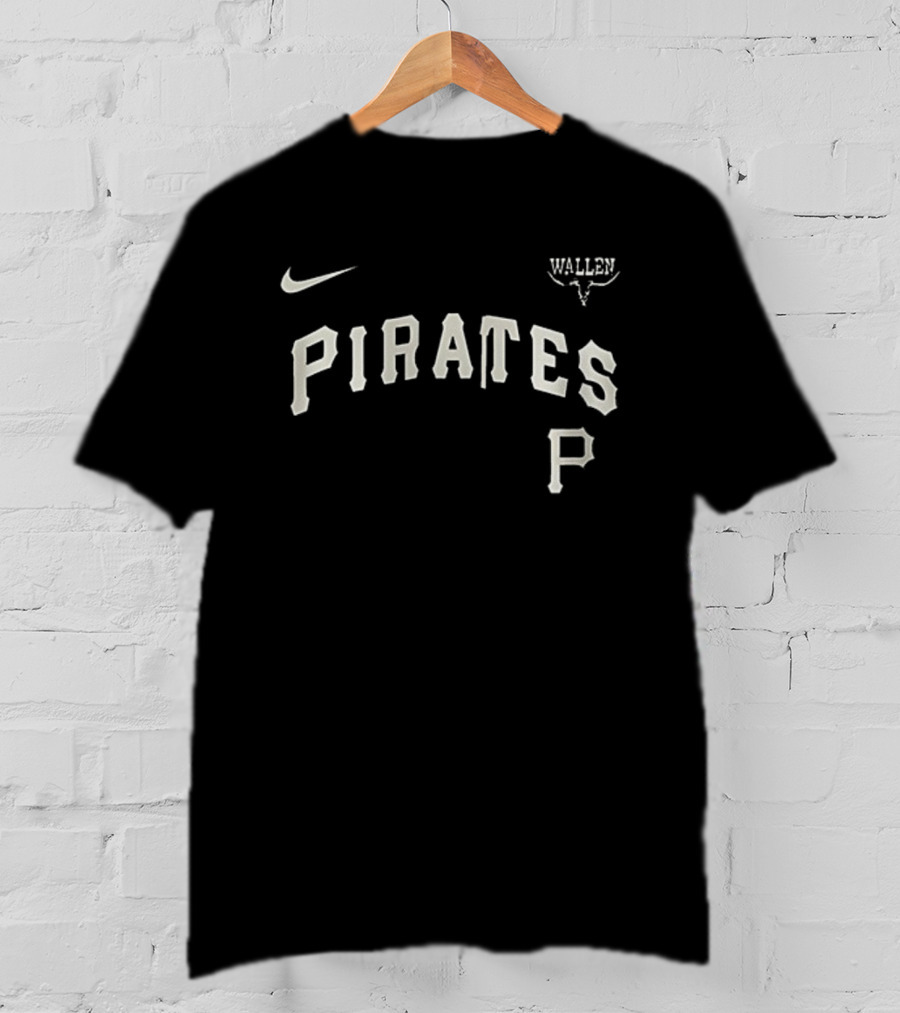 Pittsburgh Pirates Morgan Wallen Still The Problem Tour 2025 USA Flag Vintage Nike Collaboration T-Shirt