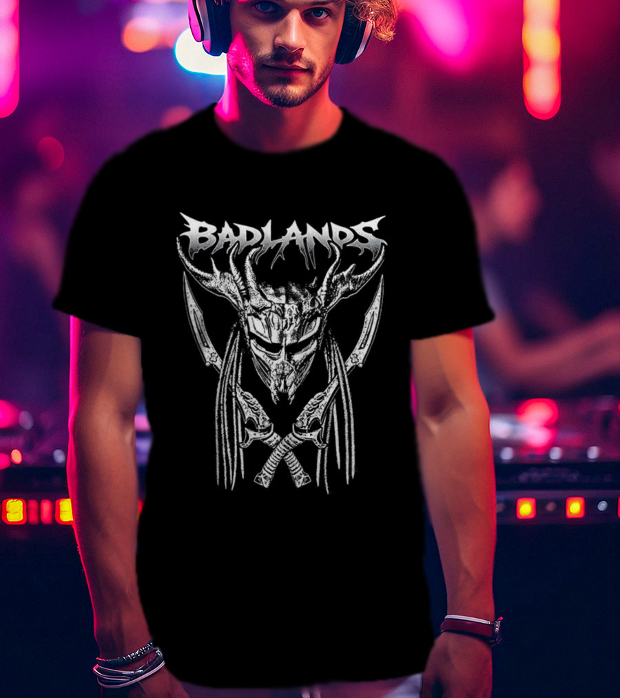 Badlands Predator Mask And Swords T-Shirt