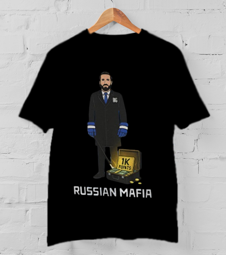 Russian Mafia Nikita Kucherov 1K Points Milestone Tampa Bay Lightning T-Shirt