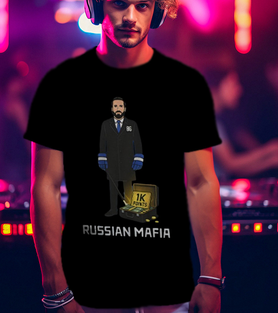 Russian Mafia Nikita Kucherov 1K Points Milestone Tampa Bay Lightning T-Shirt