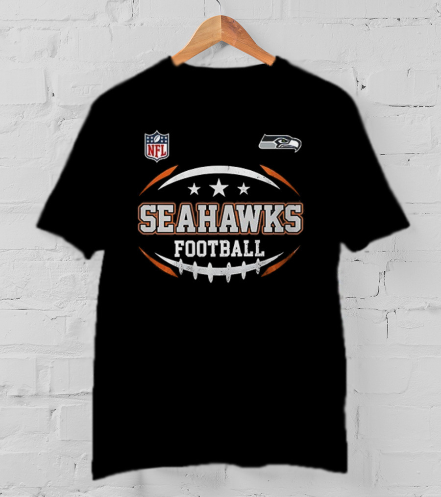 Seattle Seahawks NFL Football Harley Davidson Motorcycle Fan Gear T-Shirt