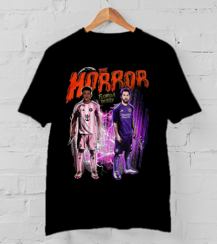 Florida Derby Horror Halloween With Miami And Orlando Players T-Shirt