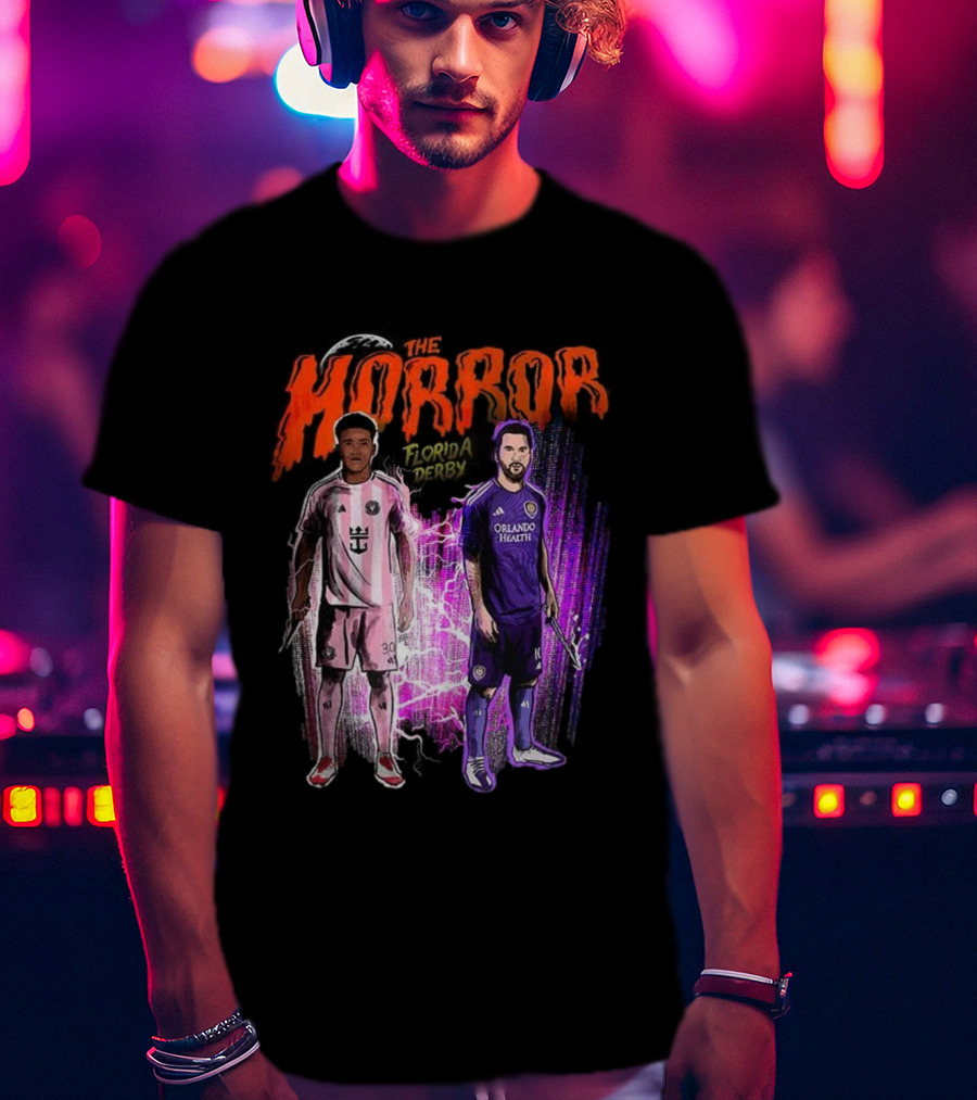 Florida Derby Horror Halloween With Miami And Orlando Players T-Shirt