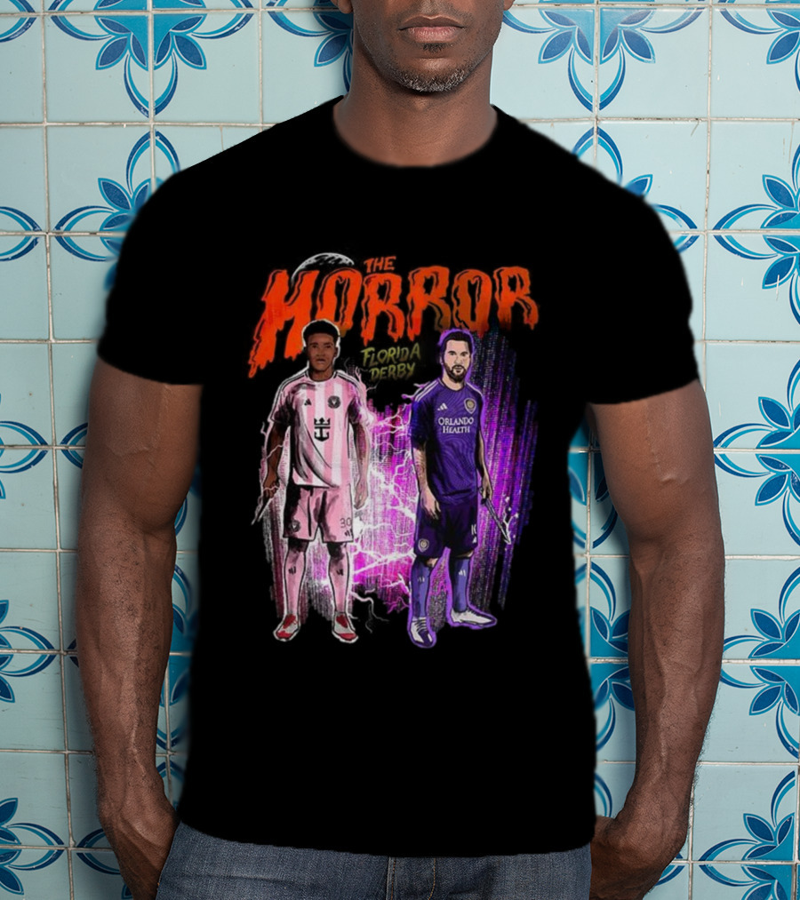 Florida Derby Horror Halloween With Miami And Orlando Players T-Shirt