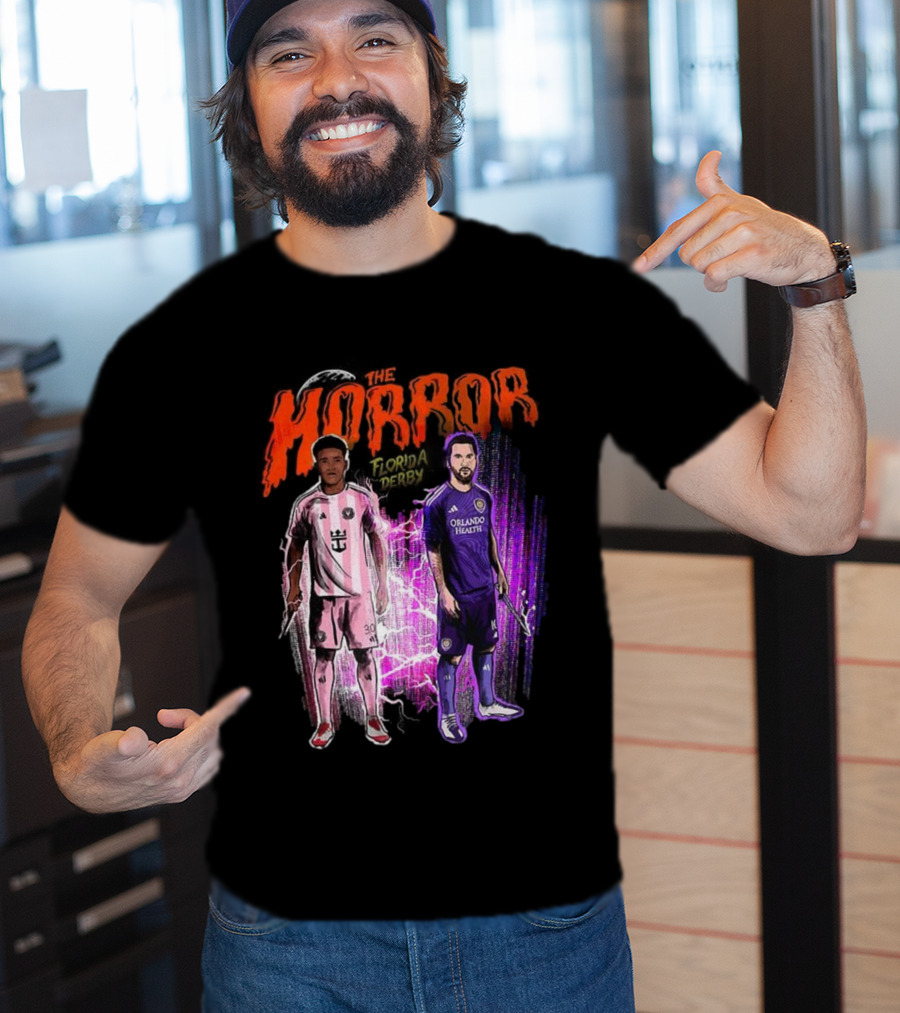 Florida Derby Horror Halloween With Miami And Orlando Players T-Shirt