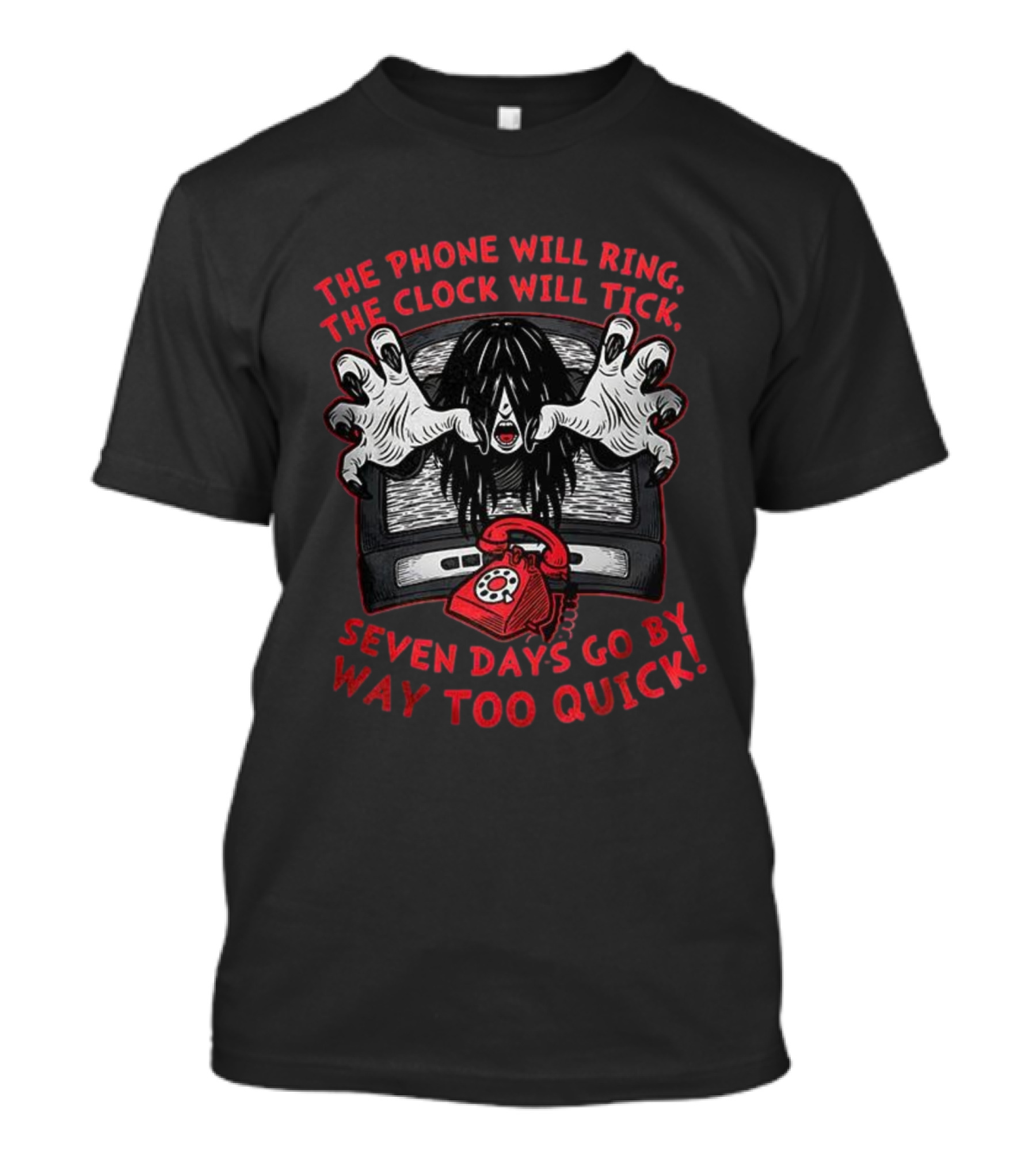 Eerie Halloween Countdown Seven Days Horror Theme T-Shirt