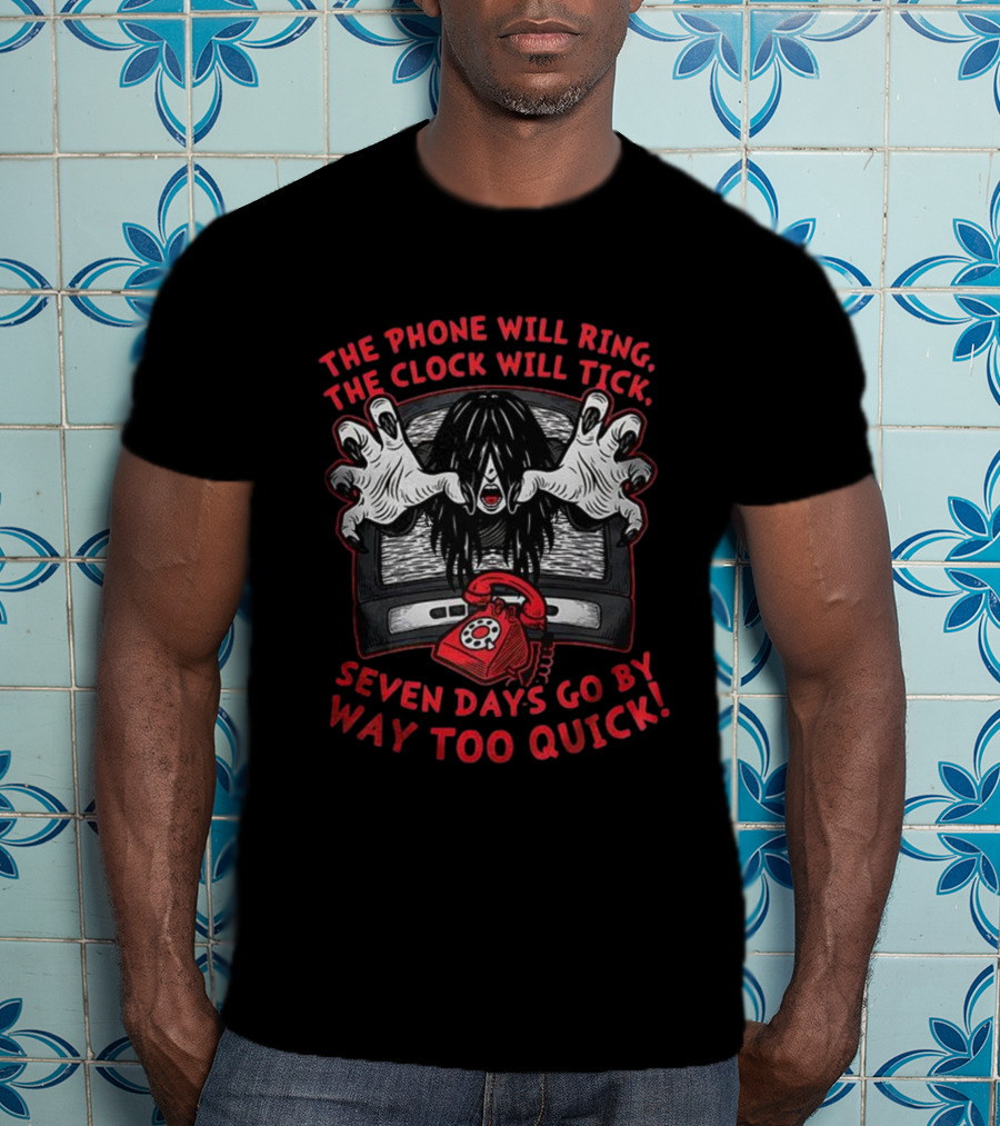 Eerie Halloween Countdown Seven Days Horror Theme T-Shirt