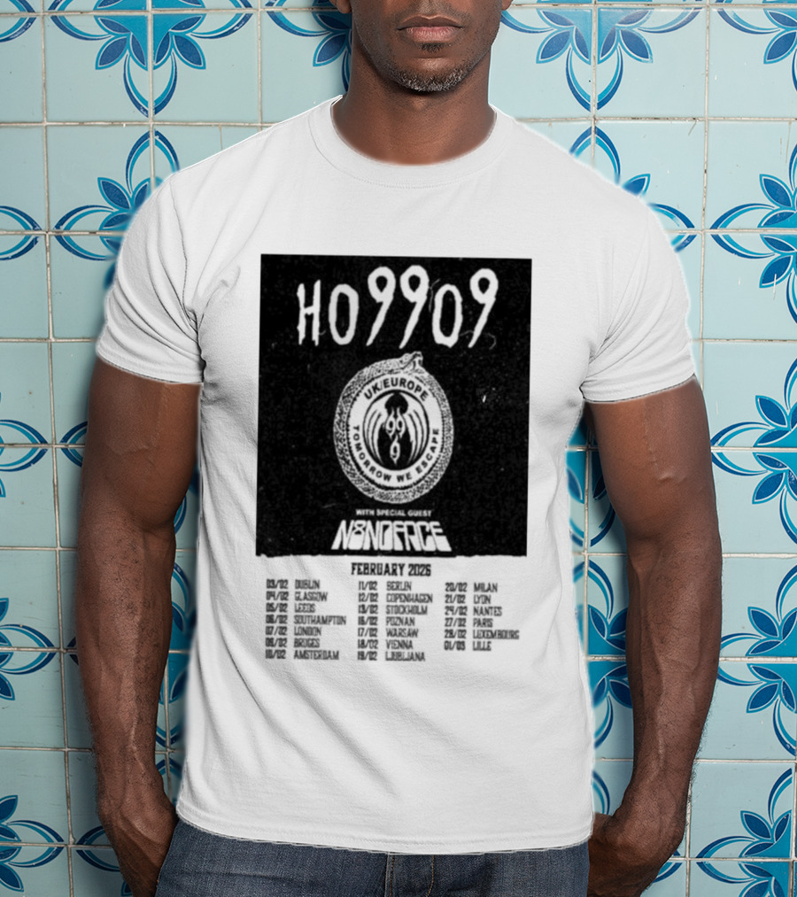 H09202 Monstercat Uncaged UK Europe February 2026 Tour T-Shirt