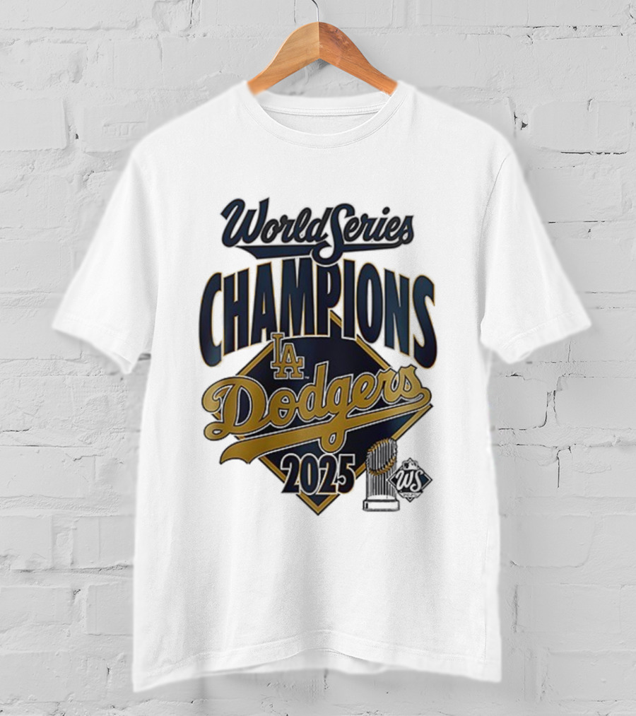 Los Angeles Dodgers 2025 World Series Champions Team Signature T-Shirt