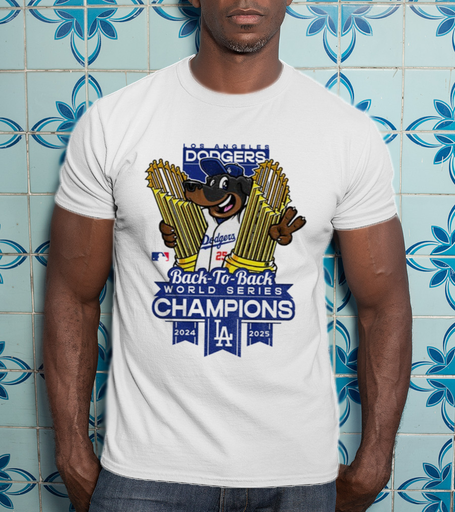Los Angeles Dodgers Back-to-Back World Series Champions 2024-2025 T-Shirt