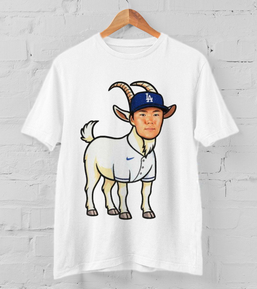 Los Angeles Dodgers Yoshinobu Yamamoto Goat MVP LA Cap T-Shirt